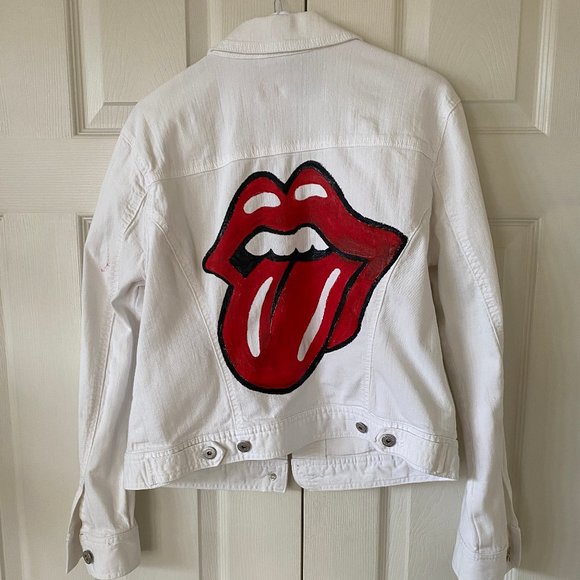 Rolling Stones Custom Jean Jacket Size S - Picture 1 of 4